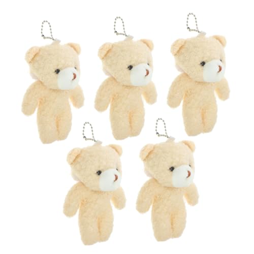 Abaodam 5stücke Teiliges Bärenanhänger Kleine Kuscheltiere Für Schlüsselbund Handtasche Und Rucksack Niedliche Deko Für -projekte Und von Abaodam