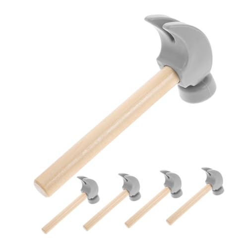 Abaodam 5 Stück Holzhammer Kleinkind Werkzeuge Kinderhammer Gefälschter Hammer Holzhammer Kleiner Bastelhammer Werkzeug Hammer Und Schlagspielzeug Kinderhammer von Abaodam