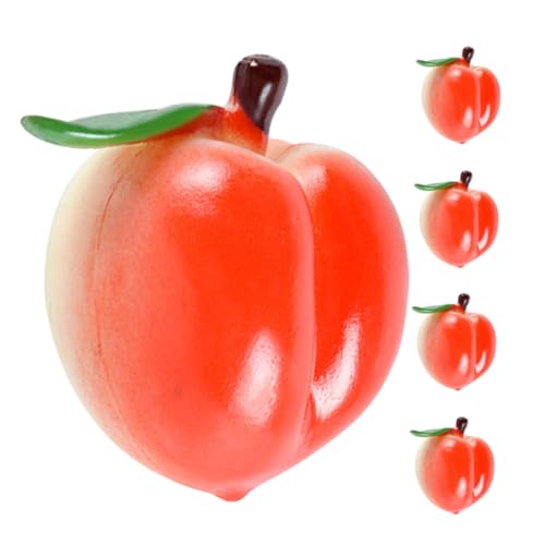 Abaodam 5 Stück Künstliche Frucht Pfirsich Fahrt- Party Farbig Lebensecht Klein Simulation Mini Gefälscht Für Pfirsich-Requisite Aufbewahren Winziger Pfirsich PVC Rot Abaodam 5 Stück Künstliche Frucht Pfirsich Fahrt- Party Farbig Lebensecht Klein Simulation Mini Gefälscht Für Pfirsich-Requisite Aufbewahren Winziger Pfirsich PVC Rot von Abaodam