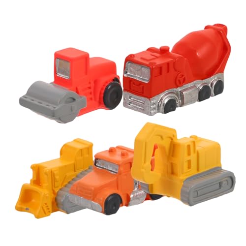 Abaodam 5 Stück Mikro Landschaftsbaubagger Minibagger Technisches Baufahrzeuge Konstruktionsspielzeug Baustelle Baufahrzeug Harz von Abaodam