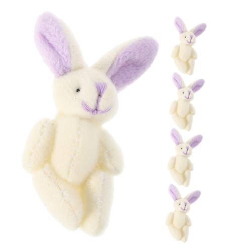Abaodam 5 Stück Mini Kaninchen Plüschspielzeug Teiliges Jointed Bunny Charm für Partydekorationen und Rucksackzubehör Süße Plüschhasen für Geburtstagsfeiern Abaodam 5 Stück Mini Kaninchen Plüschspielzeug Teiliges Jointed Bunny Charm für Partydekorationen und Rucksackzubehör Süße Plüschhasen für Geburtstagsfeiern von Abaodam