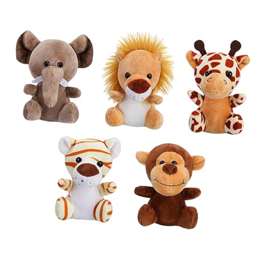 Abaodam 5 Stück Mini-dschungeltier-plüschtiere, Kleine Ausgestopfte Waldtiere, Anhänger, Schlüsselanhänger, Plüsch-Dekorationen Abaodam 5 Stück Mini-dschungeltier-plüschtiere, Kleine Ausgestopfte Waldtiere, Anhänger, Schlüsselanhänger, Plüsch-Dekorationen von Abaodam