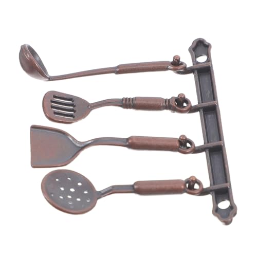 Abaodam 5 Stück Puppenhaus Küchenzubehör Kaffee Farbe Miniatur Metall Küchengeräte für Puppenhaus Dekoration Detailgetreu und Geruchsfrei für Sammler Abaodam 5 Stück Puppenhaus Küchenzubehör Kaffee Farbe Miniatur Metall Küchengeräte für Puppenhaus Dekoration Detailgetreu und Geruchsfrei für Sammler von Abaodam
