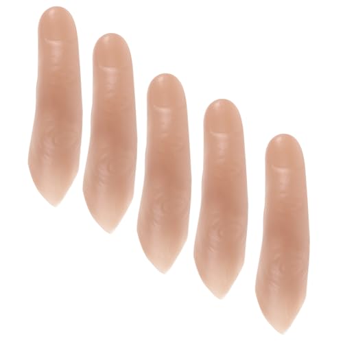Abaodam 5 Stück Realistische Fake Finger für Täuschende Requisiten für Theater Halloween Dekoration und Cosplay Vielseitig Einsetzbar und Realistisch Gestaltet Abaodam 5 Stück Realistische Fake Finger für Täuschende Requisiten für Theater Halloween Dekoration und Cosplay Vielseitig Einsetzbar und Realistisch Gestaltet von Abaodam