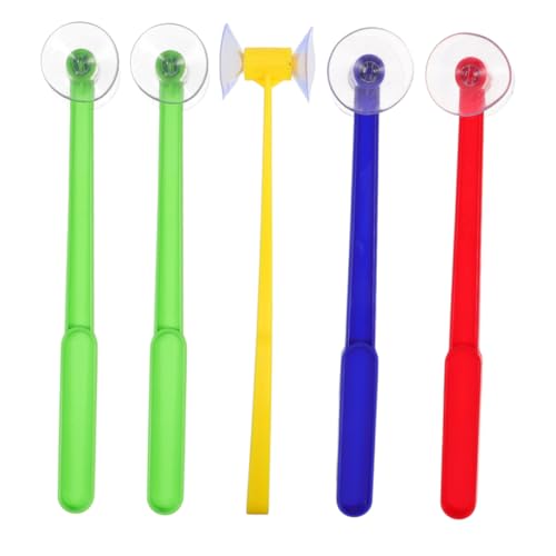 Abaodam 5 Stück Saugnapfbecherhammer Kindergartenspielzeug Kunststoffhämmer Vorschulspielzeug pädagogisches Lernspielzeug Feinmotorische Aktivitäten im Vorschulalter Wortspiel Plastik von Abaodam