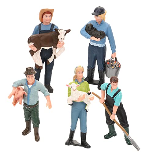 Abaodam 5 Stück Simulations-Farm-Ranch bauernhoftiere Figuren Farm SIM miniaturen Figuren miniaturfiguren Farm Mini-Figuren- Figurenmodell Dekoration Bauern Figur Harz Abaodam 5 Stück Simulations-Farm-Ranch bauernhoftiere Figuren Farm SIM miniaturen Figuren miniaturfiguren Farm Mini-Figuren- Figurenmodell Dekoration Bauern Figur Harz von Abaodam