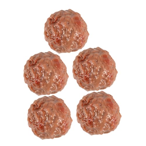 Abaodam 5 Stück Simulierte Rindfleischbällchen Requisiten Stallmodell Künstlicher Käse Realistische Gefälschte Lebensmittel Fleisch Link Künstliche Lebensmittel Lebensechte von Abaodam