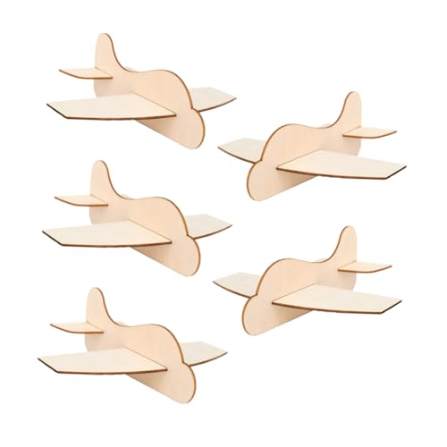 Abaodam 5 Stück Holzflugzeug Bausätze für Kinder Unfertige Selbstgemacht Holzflugzeuge zum Malen Kreatives Bastelspielzeug für Kinder für Klassenzimmer und Zuhause Abaodam 5 Stück Holzflugzeug Bausätze für Kinder Unfertige Selbstgemacht Holzflugzeuge zum Malen Kreatives Bastelspielzeug für Kinder für Klassenzimmer und Zuhause von Abaodam