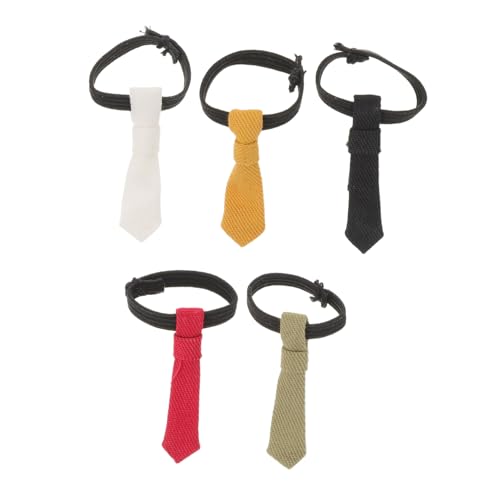 Abaodam 5 Stück Teiliges Mini Bjd Puppen-kostüm Krawatten Leichte Baumwoll-halstücher in Schwarz Weiß Rot Gelb Grün Passend für DIY Puppenmode und Puppenhaus Zubehör Abaodam 5 Stück Teiliges Mini Bjd Puppen-kostüm Krawatten Leichte Baumwoll-halstücher in Schwarz Weiß Rot Gelb Grün Passend für DIY Puppenmode und Puppenhaus Zubehör von Abaodam
