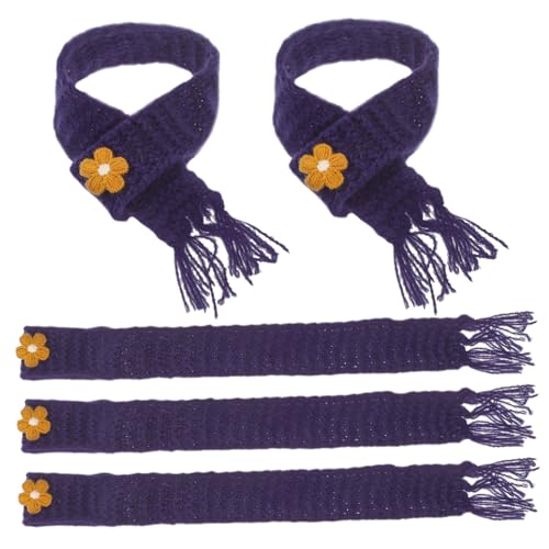 Abaodam 5 Stück Teiliges Mini strickschal Puppen Verstellbarer Kleiner Wollschal in Dekoratives Accessoire für Puppenzubehör und Party Favor Vielseitig Einsetzbar für Mini Flaschen und von Abaodam