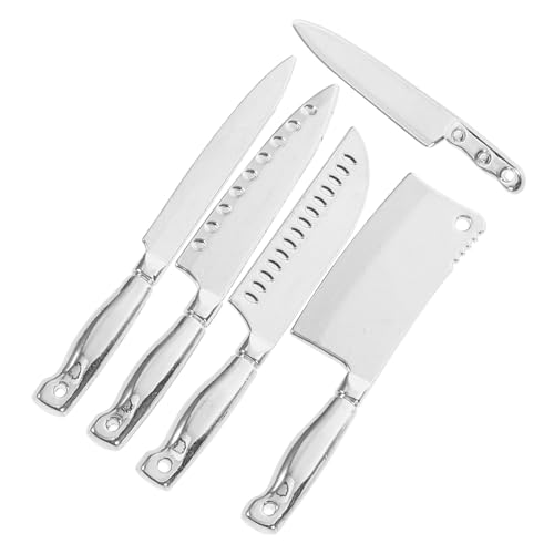 Abaodam 5 Stück Teiliges Miniatur Besteck Set für Puppenhaus Edelstahlfarbenes Küchenzubehör für Kreative Spielszene für Miniatur Dekorationen Abaodam 5 Stück Teiliges Miniatur Besteck Set für Puppenhaus Edelstahlfarbenes Küchenzubehör für Kreative Spielszene für Miniatur Dekorationen von Abaodam