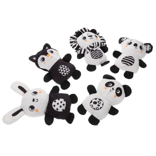 Abaodam 5 Stück Teiliges Plüsch Fingerpuppen Weiche Tierfiguren Badespielzeug für Jahre Interaktives Lernspielzeug Hand Auge Koordination und Sensorischer Entwicklung für Badewanne Party von Abaodam