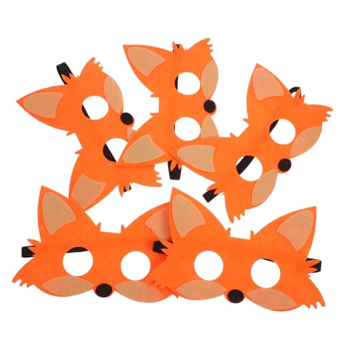 Abaodam 5 Stück Teiliges Tiermasken für Tier Cosplay Fuchs Halbmaske aus Filz Wiederverwendbare Kostümaccessoires für Halloween Karneval und Mottopartys Abaodam 5 Stück Teiliges Tiermasken für Tier Cosplay Fuchs Halbmaske aus Filz Wiederverwendbare Kostümaccessoires für Halloween Karneval und Mottopartys von Abaodam