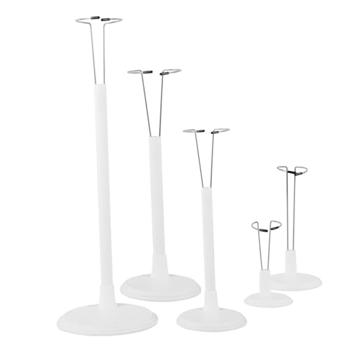 Abaodam 5 Stück Teiliges Verstellbar Stabile Kunststoffhalterung Vielseitig Einsetzbar als Puppenzubehör und Action Figure Display Halter für Sammler von Abaodam