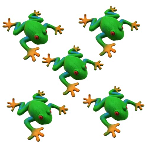 Abaodam 5 Stück Teiliges Weiche Frosch Stressbälle aus Flexiblem Material Tierförmiges Zappelspielzeug für Partygeschenke Langlebiges und Sicher Verarbeitetes Squeeze Teens und Erwachsene Abaodam 5 Stück Teiliges Weiche Frosch Stressbälle aus Flexiblem Material Tierförmiges Zappelspielzeug für Partygeschenke Langlebiges und Sicher Verarbeitetes Squeeze Teens und Erwachsene von Abaodam