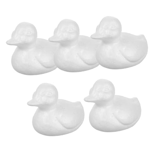 Abaodam 5 Stück Teiliges Weiße Polystyrol Schaumstoff Enten zum Basteln Handbemalbar Formstabil für DIY Kunstprojekte Hochzeits und Partydekorationen Charmante Wohnaccessoires Abaodam 5 Stück Teiliges Weiße Polystyrol Schaumstoff Enten zum Basteln Handbemalbar Formstabil für DIY Kunstprojekte Hochzeits und Partydekorationen Charmante Wohnaccessoires von Abaodam