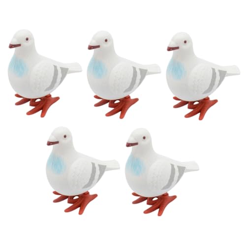 Abaodam 5 Stück Teiliges Wind Up Tauben aus Sicherem Lustige Cartoon Form Fördert und Farberkennung Pädagogisches Modell für für Jungen und Mädchen von Abaodam