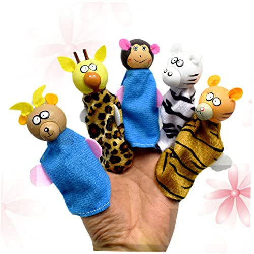Abaodam 5er Set Tier Fingerpuppen Aus Für Lustige Fingerpuppenspielzeuge Für Kleinkinder Zufällige Farben Ideal Für Geschichtenerzählen Und Spielzeit von Abaodam
