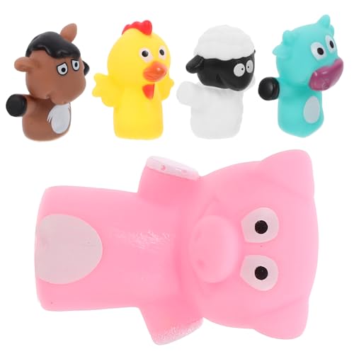 Abaodam Interaktive Handpuppen Für Kleinkinder 5-teiliges Set Mit Schönen Tierfingerpuppen Für Die Entwicklung Von Kindern Abaodam Interaktive Handpuppen Für Kleinkinder 5-teiliges Set Mit Schönen Tierfingerpuppen Für Die Entwicklung Von Kindern von Abaodam