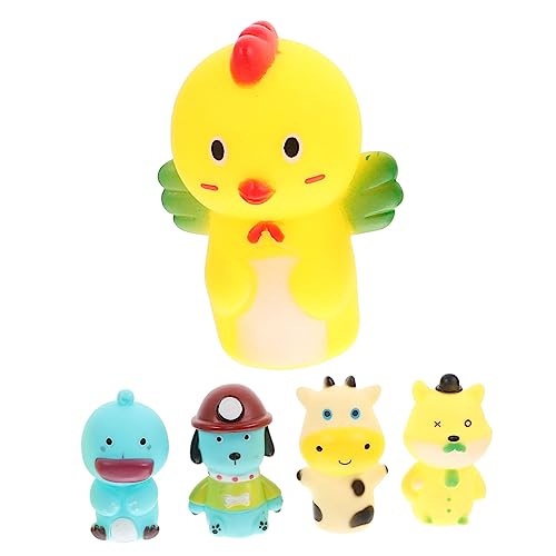 Abaodam 5 Stück Tierfingerpuppenpuppen Kinderspielzeug Kinderhandschuhe Die Marionetten Kleine Handpuppe Eltern Kind Spielspielzeug Interaktives Fingerpuppenspielzeug von Abaodam