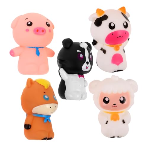 Abaodam 5 Stück Vinyl-fingerpuppen in Tierform, Spielzeug Zum Geschichtenerzählen, Süße Fingerpuppe, Mini-tierpuppe, Geburtstagsparty, Gastgeschenke, Kinderbelohnung Abaodam 5 Stück Vinyl-fingerpuppen in Tierform, Spielzeug Zum Geschichtenerzählen, Süße Fingerpuppe, Mini-tierpuppe, Geburtstagsparty, Gastgeschenke, Kinderbelohnung von Abaodam
