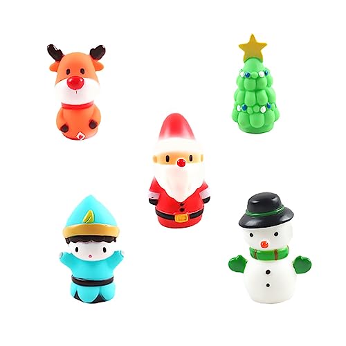 Abaodam 5 Stück Weihnachts- Weihnachts Figuren weihnachtsfigur Christmas Christmas-Decorations weihnachtgeschenk Fingerspielzeug für Fingerpuppe Vinyl Abaodam 5 Stück Weihnachts- Weihnachts Figuren weihnachtsfigur Christmas Christmas-Decorations weihnachtgeschenk Fingerspielzeug für Fingerpuppe Vinyl von Abaodam