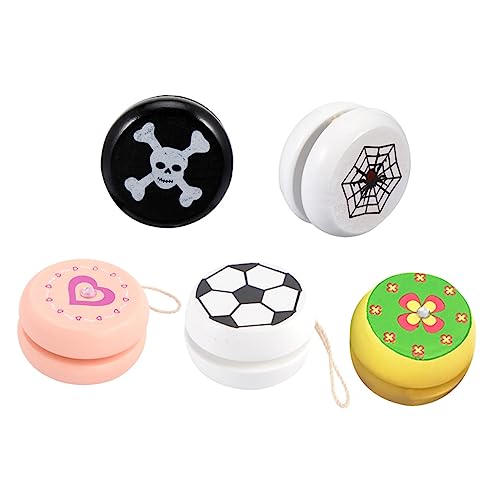 Abaodam 5 Stück hölzernes Jo-Jo yo yo Ball holzspielzeug für Kid Toys hühner kinderknallzeug Jo-Jo- aus Holz pädagogisches Kinderspielzeug Abaodam 5 Stück hölzernes Jo-Jo yo yo Ball holzspielzeug für Kid Toys hühner kinderknallzeug Jo-Jo- aus Holz pädagogisches Kinderspielzeug von Abaodam