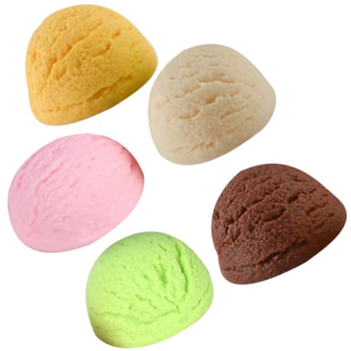 Abaodam 5 Stück künstliche Eiskugeln, dekorative Eiskugeln, Requisite, künstliche Eiskugeln, Partyzubehör, Partyzubehör, Eiskugeln, gefälschte kleine Eiscreme-Requisite Abaodam 5 Stück künstliche Eiskugeln, dekorative Eiskugeln, Requisite, künstliche Eiskugeln, Partyzubehör, Partyzubehör, Eiskugeln, gefälschte kleine Eiscreme-Requisite von Abaodam