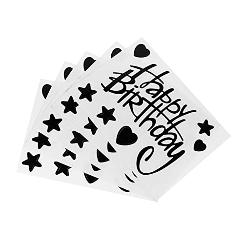 Abaodam 5 Stücke Geburtstag Ballon Aufkleber Selbst Klebe Dekorative Party Decals Für Fenster von Abaodam