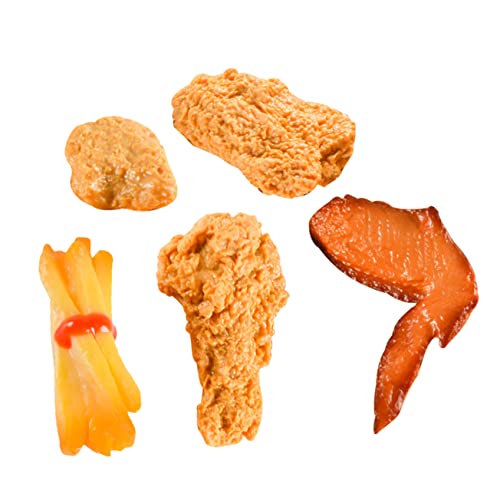 Abaodam 5 Stücke Simulation Brathähnchen gebratener Hähnchenflügel Essen Zinn Snack-Modell Brot wohnungsdeko wohnraumdeko nachgeahmtes Lebensmittelmodell künstliches Lebensmittelmodell PVC Abaodam 5 Stücke Simulation Brathähnchen gebratener Hähnchenflügel Essen Zinn Snack-Modell Brot wohnungsdeko wohnraumdeko nachgeahmtes Lebensmittelmodell künstliches Lebensmittelmodell PVC von Abaodam