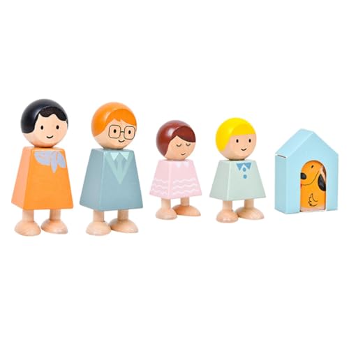 Abaodam 5 Teiliges Charakter Baustein Interaktives Charakter Block Pädagogisches Kognitions Charakter Blöcke Familienbeziehungs Blöcke Aus Holz von Abaodam