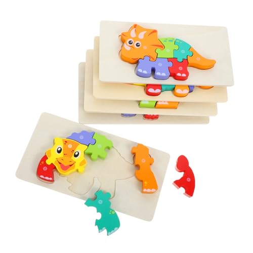 Abaodam Interaktives Lernspielzeug Dinosaurier-Puzzle Aus Holz Für Kleinkinder Sicheres Material Für Jungen Und Mädchen Abaodam Interaktives Lernspielzeug Dinosaurier-Puzzle Aus Holz Für Kleinkinder Sicheres Material Für Jungen Und Mädchen von Abaodam