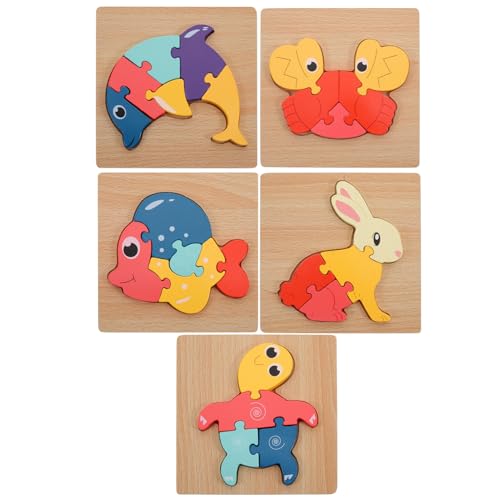 Abaodam Zahlenpuzzlespielzeug 5 Teiliges Holzpuzzle Für Mit Aufbewahrungstablett Tier Und Formenzuordnungsspielzeug Pädagogisches 3D Puzzle Für Kleinkinder Holzspielzeug Zur Frühkindlichen Abaodam Zahlenpuzzlespielzeug 5 Teiliges Holzpuzzle Für Mit Aufbewahrungstablett Tier Und Formenzuordnungsspielzeug Pädagogisches 3D Puzzle Für Kleinkinder Holzspielzeug Zur Frühkindlichen von Abaodam