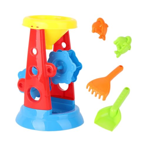 Abaodam 5 Stück sandspielzeug strandspielzeug sandkastentonne für den Strand Strand Sandrad Sandwanne Sanduhr, Sandkasten Spielzeug Outdoor Spielzeug von Abaodam
