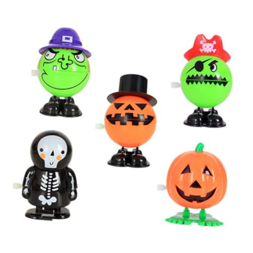 Abaodam 5 x Halloween-Springen zum Aufziehen für Spaß, Haushaltsspielsachen, leichtes und kompaktes Design für Halloween-Partys, zufällige Stile für zusätzliche Aufregung Abaodam 5 x Halloween-Springen zum Aufziehen für Spaß, Haushaltsspielsachen, leichtes und kompaktes Design für Halloween-Partys, zufällige Stile für zusätzliche Aufregung von Abaodam