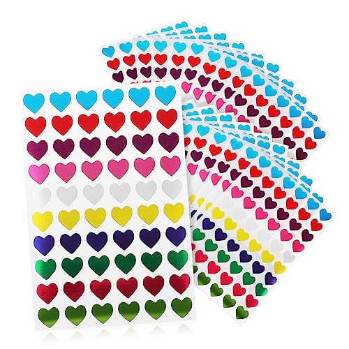 Abaodam Valentinstag-Aufkleber 50 Blatt Herz-belohnungsaufkleber Für Kinder Und Dekoration von Abaodam