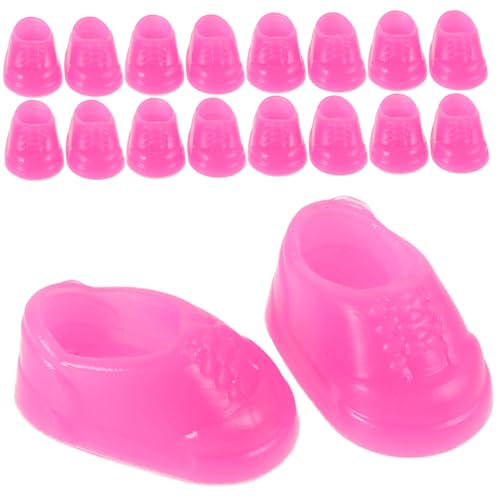 Abaodam 50 Paar Entzückende Mini -Schuhe Für Puppengelbe Entenzubehör Dress -up -Schuhe Für Kinder, Fantasievolles Spiel Ideales Für Kinder Mini Fingerschuhe von Abaodam