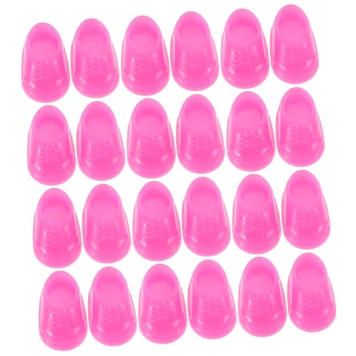 Abaodam 50 Paar Kleine Gelbe Entenspielzeuge Mini Fingerschuhe Sachen Für Mädchenfüße Puppen Kleinkinder Hausschuhe Jungen Babyparty Spiele Requisitenschuhe Stiefel Für Puppen von Abaodam