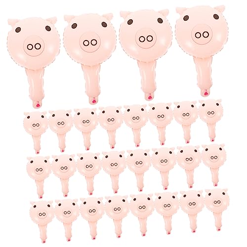 Abaodam Cartoon-schweine-folienballons 50 Stück Handgehaltene Tierballons Für Partys Aluminiumfolie Ornament-dekorationen von Abaodam