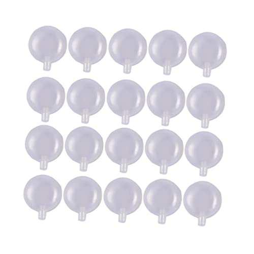 Abaodam 50 Stück Dicke Tonmacher Geräuschemacher Quietscher Reparaturwerkzeuge Quietscher Zubehör Krachmacher Einsetzen Haustierspielzeug DIY-Toy-Insert-Sound-Maker Plastik Weiß von Abaodam