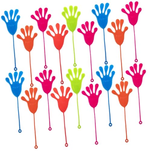 Abaodam 50 Stücke Klebrige Finger Spielzeuge für Kinder Elastische Wandspielzeuge Partytütenfüllung Spielzeug für Geburtstagsfeiern Lustige Finger Spielzeuge für Jungen und Mädchen von Abaodam