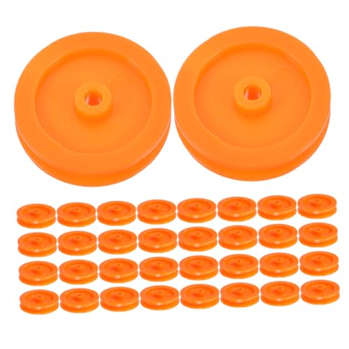 Abaodam 50 Stück Kunststoff Riemenscheiben Multifunktionale Pulley für DIY Rc Spielzeugautos und Flugzeuge und Hohe Haltbarkeit für Modifikationen und Reparaturen von Abaodam
