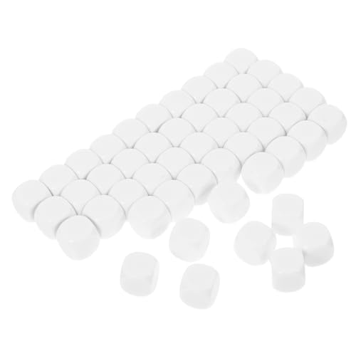 Abaodam 50 Stück Leere Acrylwürfel für DIY Brettspiele Kreative Handbeschriftung Siebdruck und Transferdruck für Designs für Tabletop Gaming von Abaodam