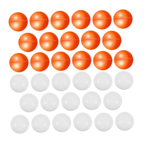 Abaodam 50 Stück Lotteriekugel plastikball kunststoffball kunststoffkugel kunstoff Kugeln plastikkugeln Spiel farbig Offener Ball Bälle für die Heimparty Kugelstützen aus Kunststoff PVC von Abaodam