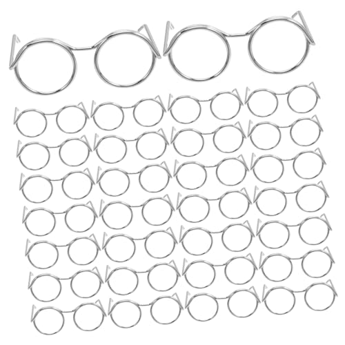 Abaodam 50 Stück Mini Puppenbrillen aus Metall Filigrane Winzige Brillenfassungen für Puppenhaus-Dekorationen und DIY-kostümzubehör für Kreative Bastelprojekte und Familienaktivitäten Abaodam 50 Stück Mini Puppenbrillen aus Metall Filigrane Winzige Brillenfassungen für Puppenhaus-Dekorationen und DIY-kostümzubehör für Kreative Bastelprojekte und Familienaktivitäten von Abaodam