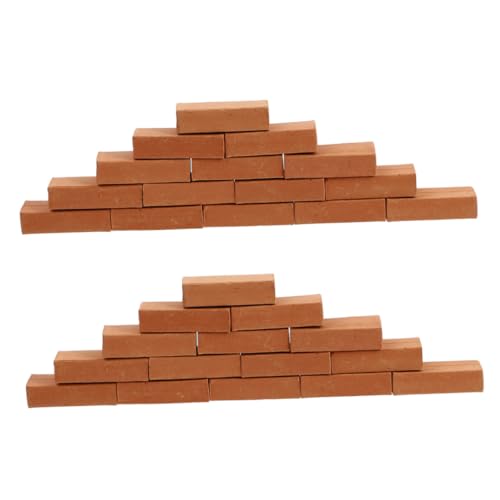 Abaodam Brick Fake Bricks Modell 50 Stück Miniatur-ziegelsteine Jungen und Mädchen Kreativität und Freundschaft Sicher für Hände Abaodam Brick Fake Bricks Modell 50 Stück Miniatur-ziegelsteine Jungen und Mädchen Kreativität und Freundschaft Sicher für Hände von Abaodam