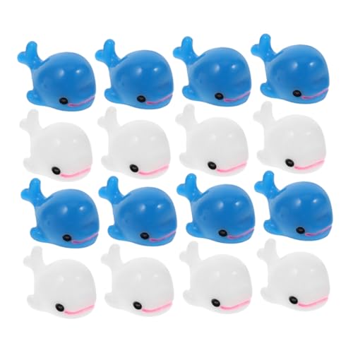 Abaodam 50 Stück Mini Weiß Harzfiguren Entzückende Meerestier Dekorationen Miniatur Delfinfiguren Für Heimornamente Fischgarten von Abaodam