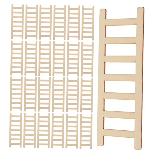 Abaodam 50 Stück Miniatur Holzleiter für Puppenhaus DIY Stabile Kleine Treppe für Spielhaus Vielseitig Einsetzbar für Feengarten und Landschaftsdekoration Natürliche Holzfarbe Abaodam 50 Stück Miniatur Holzleiter für Puppenhaus DIY Stabile Kleine Treppe für Spielhaus Vielseitig Einsetzbar für Feengarten und Landschaftsdekoration Natürliche Holzfarbe von Abaodam