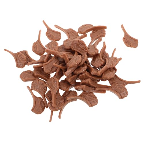 Abaodam 50 Stück Miniatur Realistische Fake Beef Steak Modelle Detailgetreue Künstliche Mini Steaks Kompakte Deko für Fotografie Küchendekor Büro und Marktausstellung von Abaodam