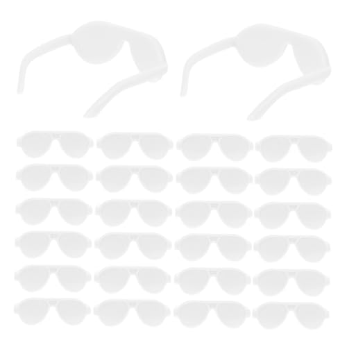 Abaodam 50 Stück Minipuppenbrille Miniatur -Brillen-Requisiten Kleine Puppensonnenbrille Stylische Puppensonnenbrille Puppen-Foto-Requisiten Brille Für Puppe Plastik Weiß Abaodam 50 Stück Minipuppenbrille Miniatur -Brillen-Requisiten Kleine Puppensonnenbrille Stylische Puppensonnenbrille Puppen-Foto-Requisiten Brille Für Puppe Plastik Weiß von Abaodam